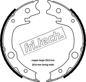 Fri.Tech. 1115.315 - Комплект тормозов, ручник, парковка autodif.ru