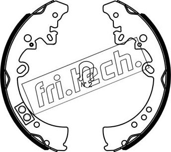 Fri.Tech. 1115.317S - Комплект тормозных колодок, барабанные autodif.ru