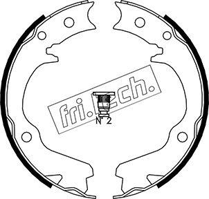 Fri.Tech. 1110.336 - Комплект тормозов, ручник, парковка autodif.ru