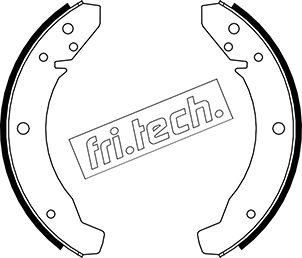Fri.Tech. 1124.250 - Комплект тормозных колодок, барабанные autodif.ru