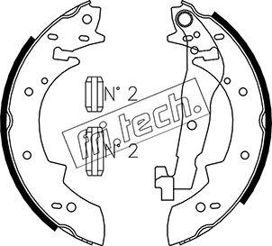 Fri.Tech. 1127.269 - Комплект тормозных колодок, барабанные autodif.ru