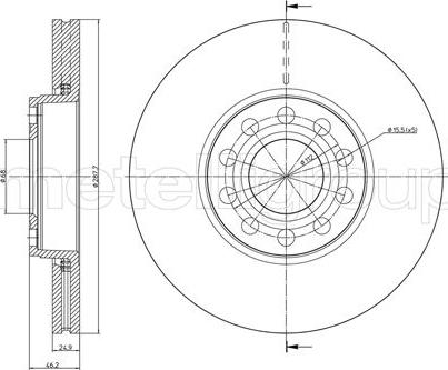 Fri.Tech. BD1604 - Тормозной диск autodif.ru