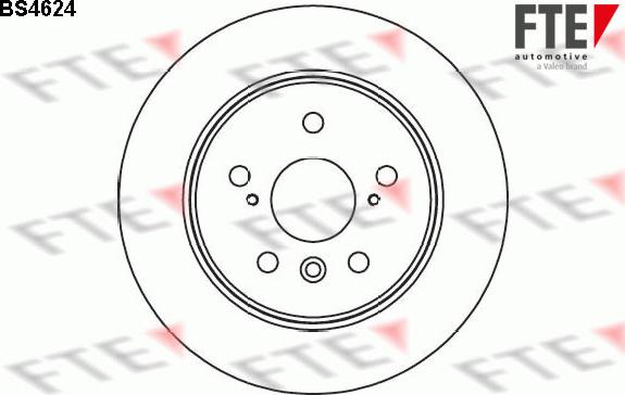 FTE 9072406 - Тормозной диск autodif.ru