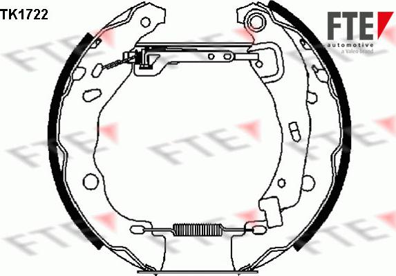 FTE 9110007 - Комплект тормозных колодок, барабанные autodif.ru