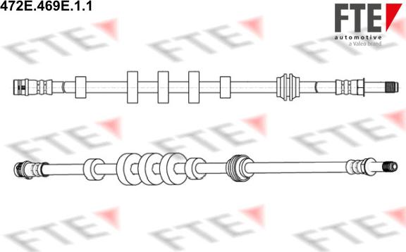 FTE 472E.469E.1.1 - Тормозной шланг autodif.ru