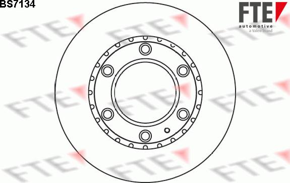 FTE BS7134 - Тормозной диск autodif.ru