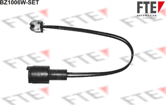 FTE BZ1006W-SET - Сигнализатор, износ тормозных колодок autodif.ru