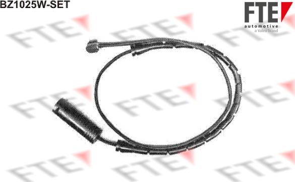 FTE BZ1025W-SET - Сигнализатор, износ тормозных колодок autodif.ru