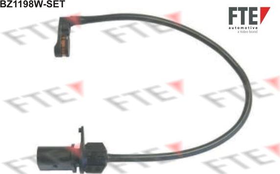 FTE BZ1198W-SET - Сигнализатор, износ тормозных колодок autodif.ru