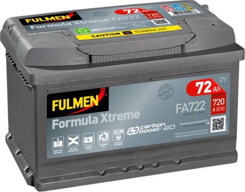 Fulmen FA722 - Стартерная аккумуляторная батарея, АКБ autodif.ru
