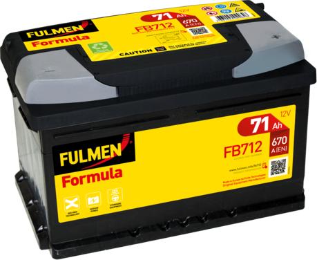 Fulmen FB712 - Стартерная аккумуляторная батарея, АКБ autodif.ru
