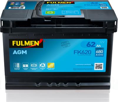 Fulmen FK620 - Стартерная аккумуляторная батарея, АКБ autodif.ru