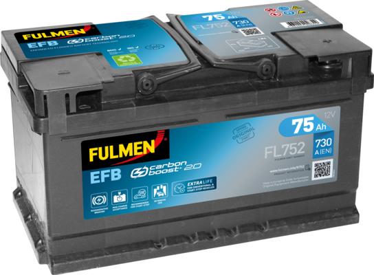 Fulmen FL752 - Стартерная аккумуляторная батарея, АКБ autodif.ru