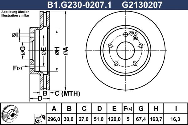 Galfer B1.G230-0207.1 - Тормозной диск autodif.ru