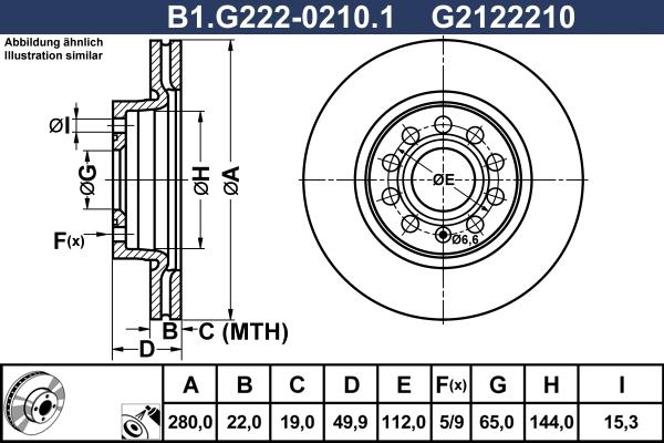 Galfer B1.G222-0210.1 - Тормозной диск autodif.ru