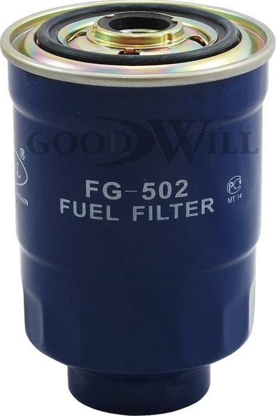 GoodWill FG 502 - Фильтр топливный GoodWill FG 502 Корея, Республика 1/20 шт. autodif.ru