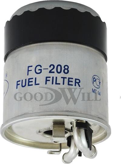 GoodWill FG 208 - Топливный фильтр autodif.ru