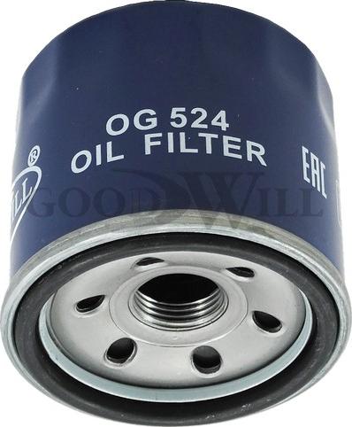 GoodWill OG 524 - Фильтр масляный двигателя Flaer,Daewoo, Subary, Suzuki autodif.ru