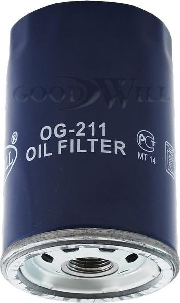 GoodWill OG 211 - Масляный фильтр autodif.ru