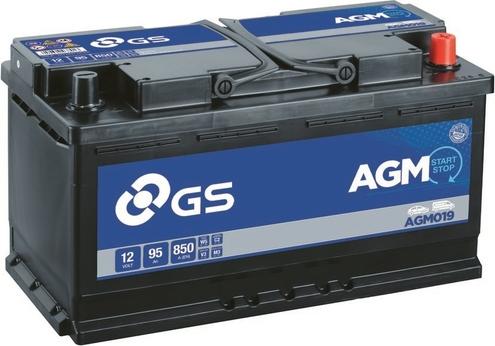 GS AGM019 - Стартерная аккумуляторная батарея, АКБ autodif.ru