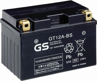 GS GS-GT12A-BS - Стартерная аккумуляторная батарея, АКБ autodif.ru