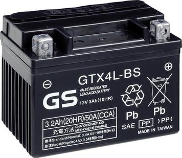 GS GS-GTX4L-BS - Стартерная аккумуляторная батарея, АКБ autodif.ru