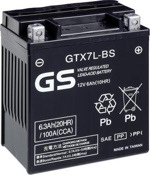 GS GS-GTX7L-BS - Стартерная аккумуляторная батарея, АКБ autodif.ru