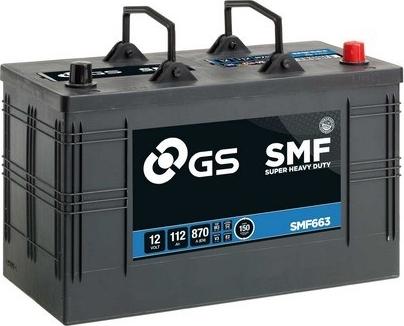 GS SMF663 - Стартерная аккумуляторная батарея, АКБ autodif.ru