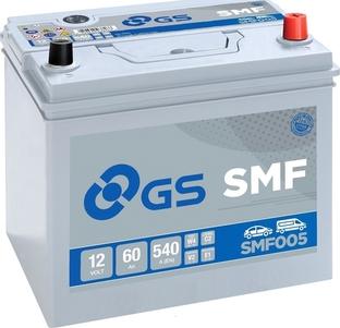 GS SMF005 - Стартерная аккумуляторная батарея, АКБ autodif.ru