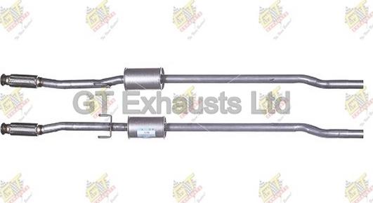 GT Exhausts GBW115 - Средний глушитель выхлопных газов autodif.ru