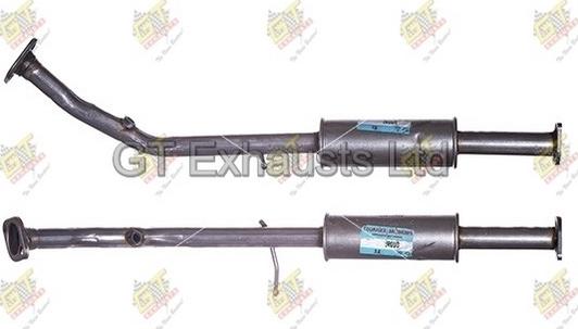 GT Exhausts GDU090 - Средний глушитель выхлопных газов autodif.ru
