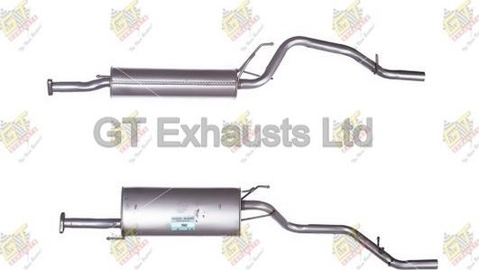 GT Exhausts GDU091 - Глушитель выхлопных газов, конечный autodif.ru
