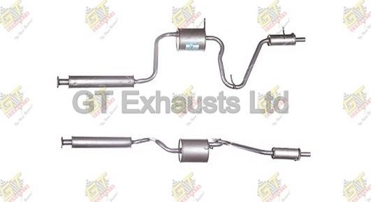 GT Exhausts GDU076 - Глушитель выхлопных газов, конечный autodif.ru