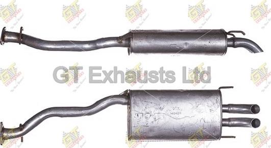 GT Exhausts GHA262 - Глушитель выхлопных газов, конечный autodif.ru