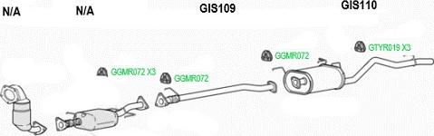 GT Exhausts GIS110 - Глушитель выхлопных газов, конечный autodif.ru