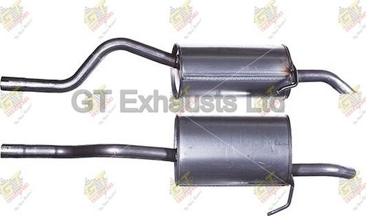 GT Exhausts GRN662 - Глушитель выхлопных газов, конечный autodif.ru