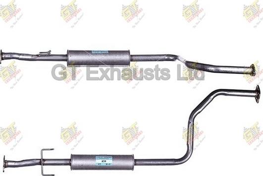 GT Exhausts GRR256 - Средний глушитель выхлопных газов autodif.ru