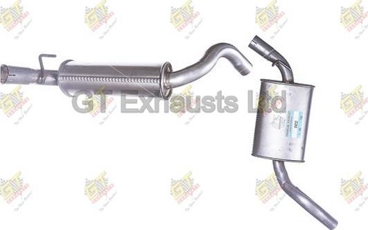 GT Exhausts GVW252 - Средний глушитель выхлопных газов autodif.ru