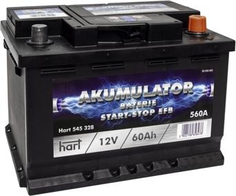 Hart 545 328 - Стартерная аккумуляторная батарея, АКБ autodif.ru