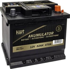 Hart 564 527 - Стартерная аккумуляторная батарея, АКБ autodif.ru