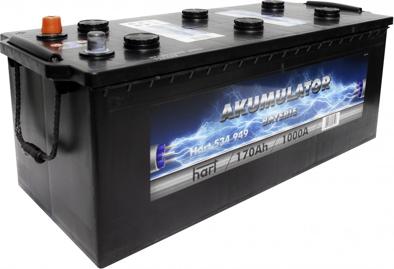 Hart 534 949 - Стартерная аккумуляторная батарея, АКБ autodif.ru
