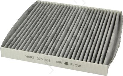 Hart 375 588 - Фильтр воздуха в салоне autodif.ru