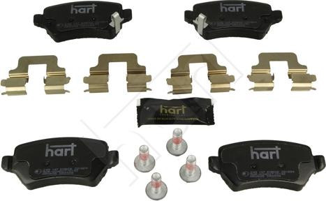 Hart 249 147 - Тормозные колодки, дисковые, комплект autodif.ru