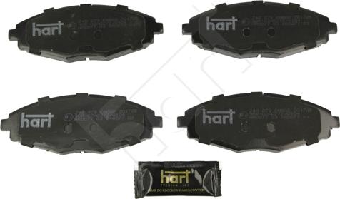Hart 248 879 - Тормозные колодки, дисковые, комплект autodif.ru