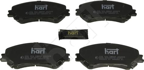 Hart 256 554 - Тормозные колодки, дисковые, комплект autodif.ru