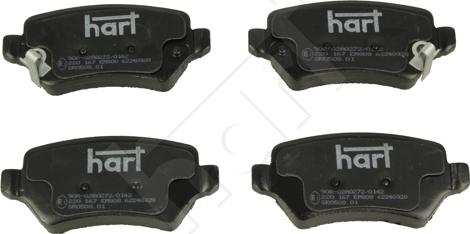 Hart 220 167 - Тормозные колодки, дисковые, комплект autodif.ru