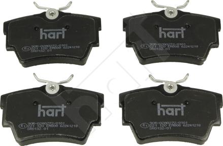 Hart 221 120 - Тормозные колодки, дисковые, комплект autodif.ru