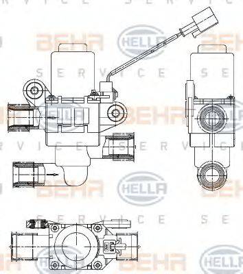HELLA 9XL 351 328-361 - Регулирующий клапан охлаждающей жидкости autodif.ru