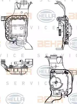 HELLA 6NW 351 344-031 - Регулировочный элемент, смесительный клапан autodif.ru