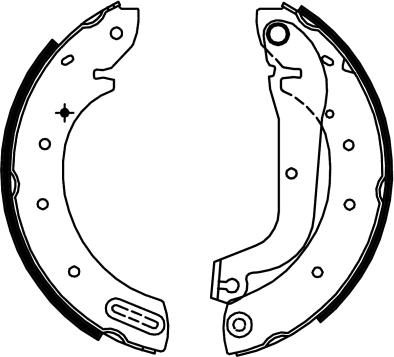 HELLA 8DB 355 002-321 - Комплект тормозных колодок, барабанные autodif.ru